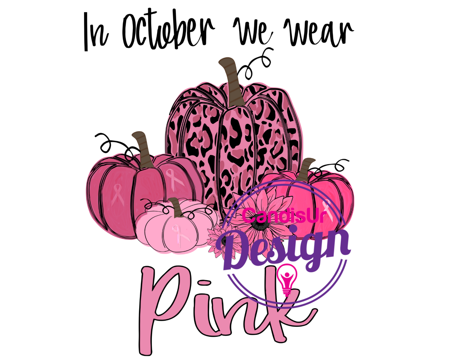 In October We Wear Pink Transfer