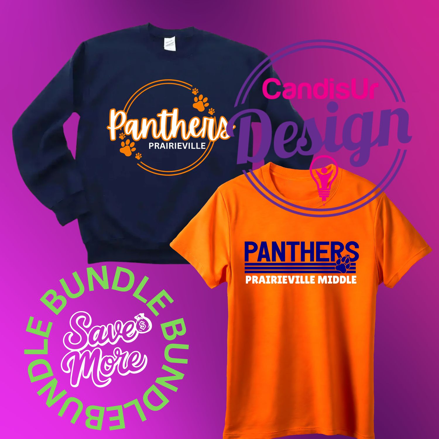 School Sweatshirt and Spirit Shirt Bundle
