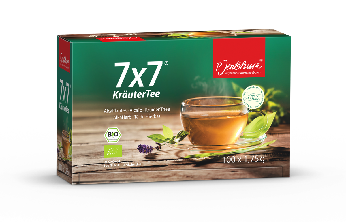 P. Jentschura 7x7® Kräutertee Teebeutel, Inhalt: 100 Teebeutel á 1,75g