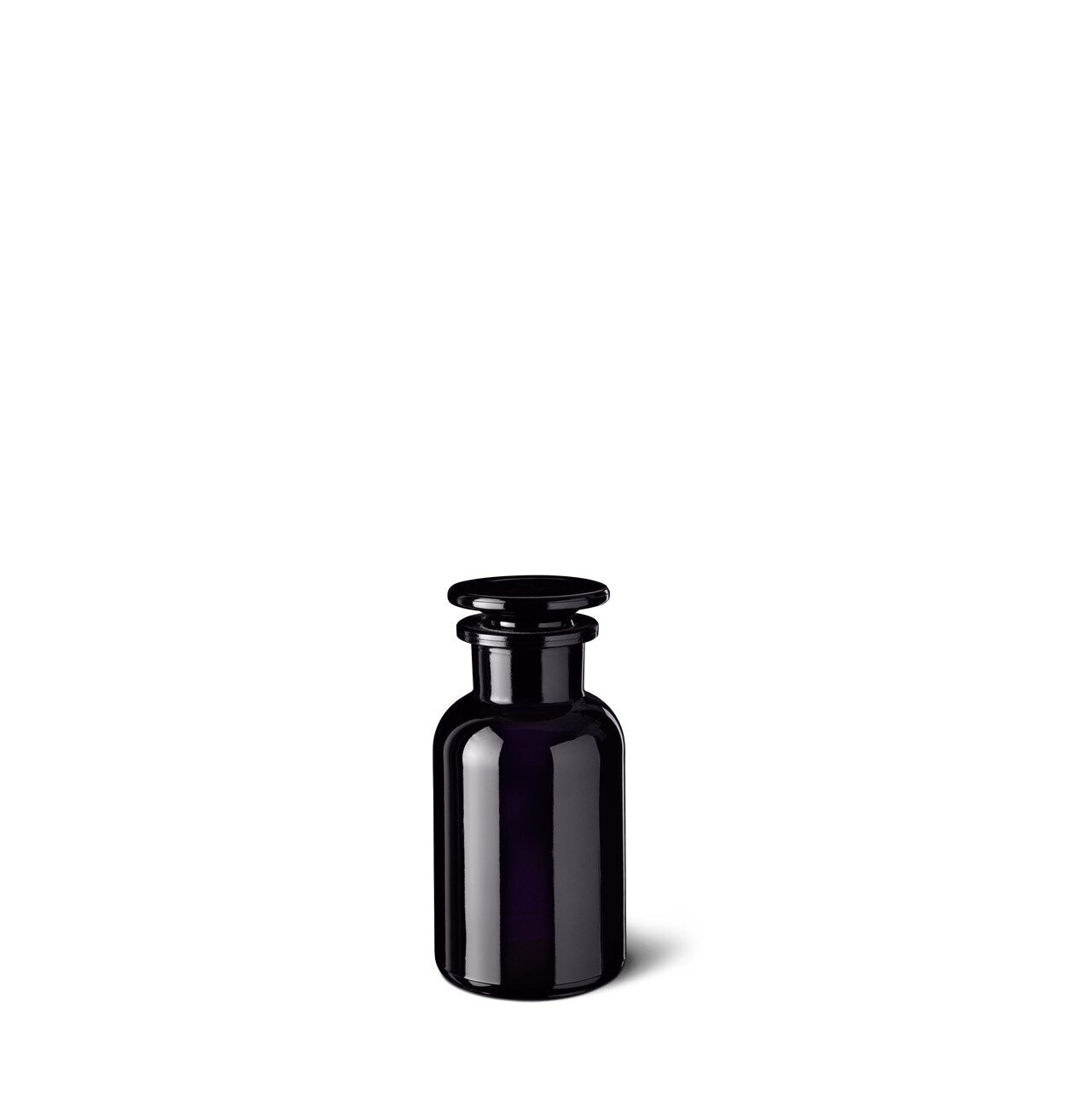 Miron Violettglas Apothekerflasche  100 ml. Optional mit Aufkleber "Blume des Lebens"