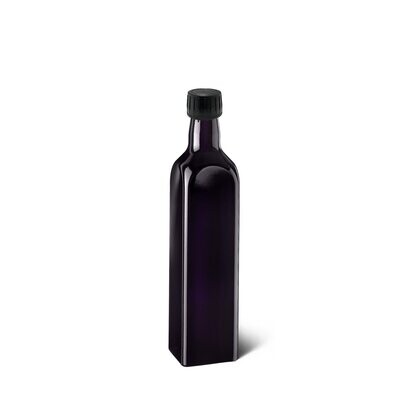 Miron Violettglas eckige Ölflasche 500 ml