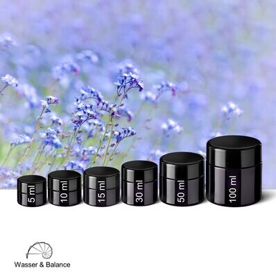 5 Ml Violettglas Mirontiegel Mit Deckel – Salben- Und Cremetiegel Für Kosmetik, 5 Stück In Silber