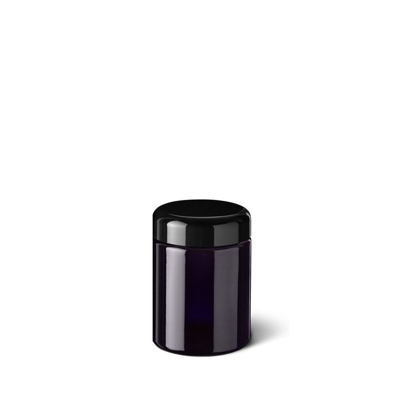 Miron Violettglas Weithalsglas 250 ml. Optional mit Aufkleber "Blume des Lebens"