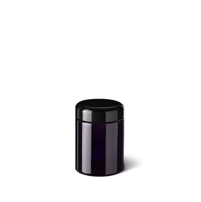 Miron Violettglas Weithalsglas 250 ml. Optional mit Aufkleber "Blume des Lebens"