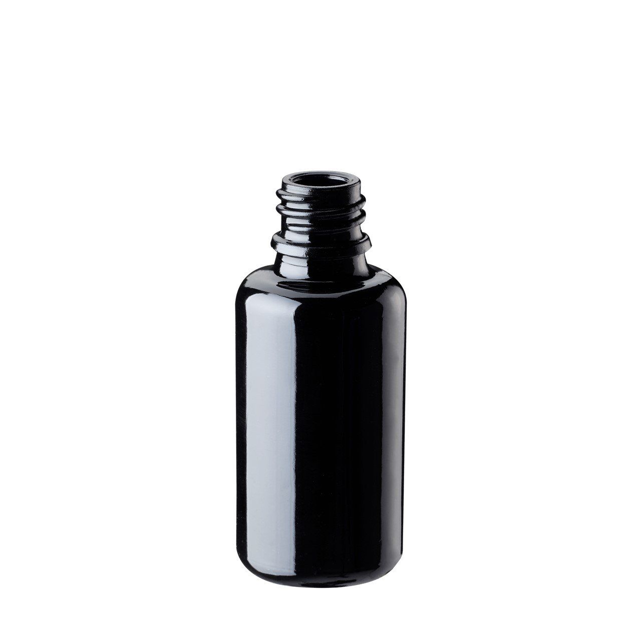 Miron Violettglas Flasche  20 ml.  Unterschiedliche Verschlüsse.  Optional mit Aufkleber "Blume des Lebens"