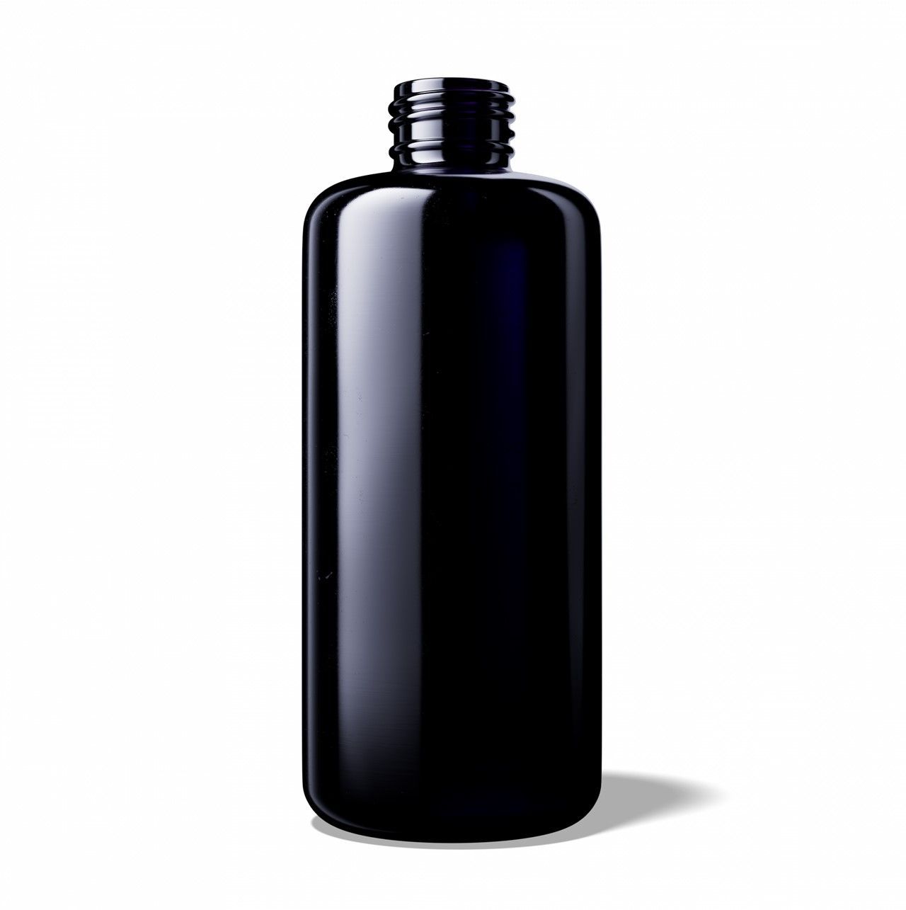Miron Violettglas Kosmetikflasche DRACO 200 ml. Optional mit Aufkleber "Blume des Lebens"