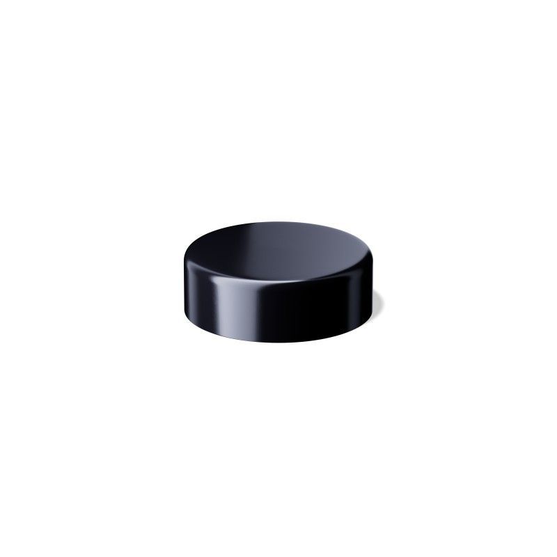 Deckel Modern für Kosmetikdose Ceres  15 ml, Urea, Schwarz
