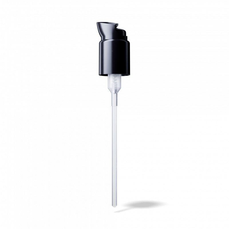 Lotion-Pumpaufsatz Metropolitan 24/410, PP, schwarz, Dosis 0.50ml, schwarzer security clip (Virgo/Draco 200)