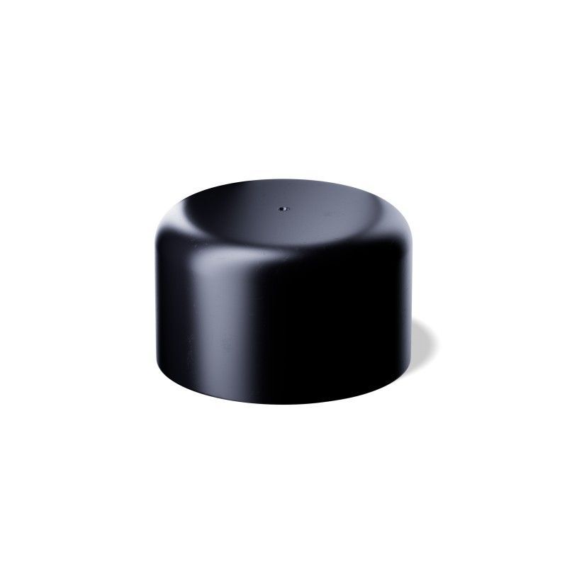 Schraubverschluss FLASCHENBÜNDIG​,  mit Gießring, für Tropfenflaschen Orion 100 ml, Schwarz