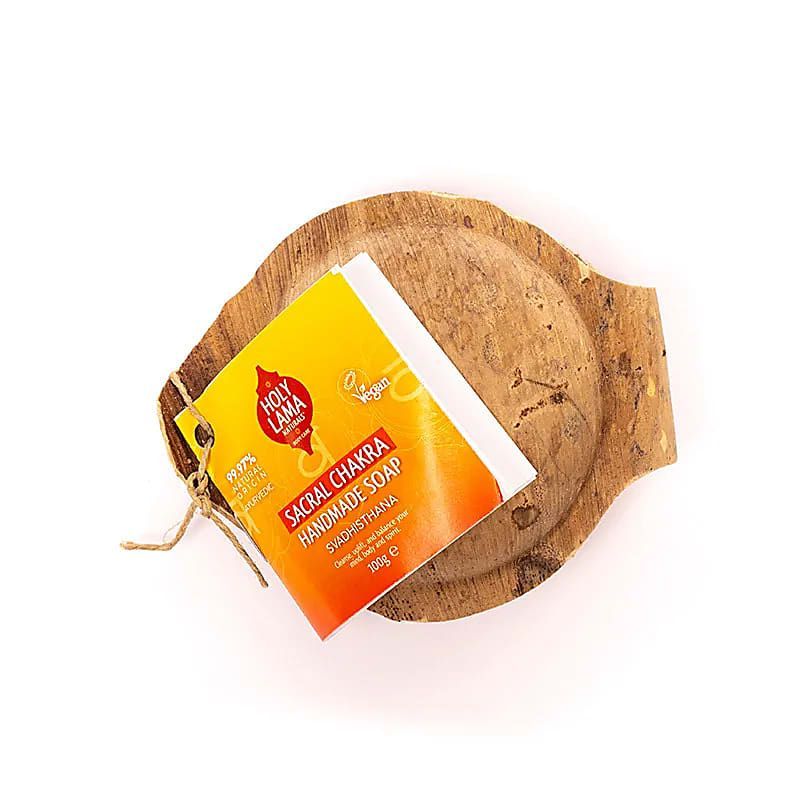 Holy Lama Seife Geheimes Chakra in Palmblatt