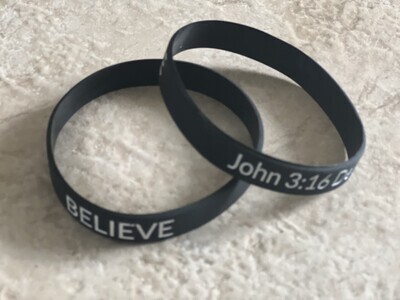 John 3:16 Rubber Bracelets