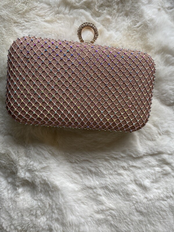 Rose gold Diamond clutch