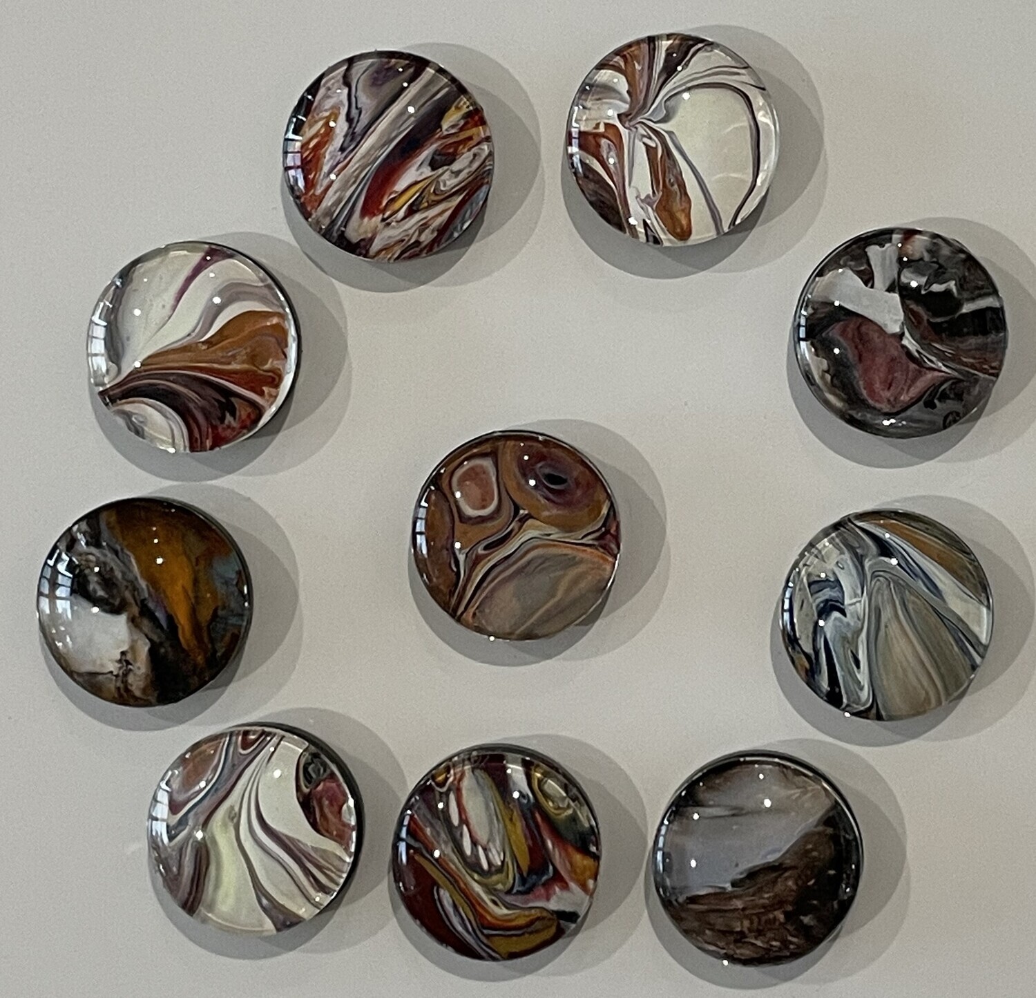 Handmade Unique Magnets X 10 (Set 14)