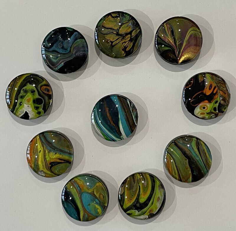 Handmade Unique Magnets X 10 (Set 13)