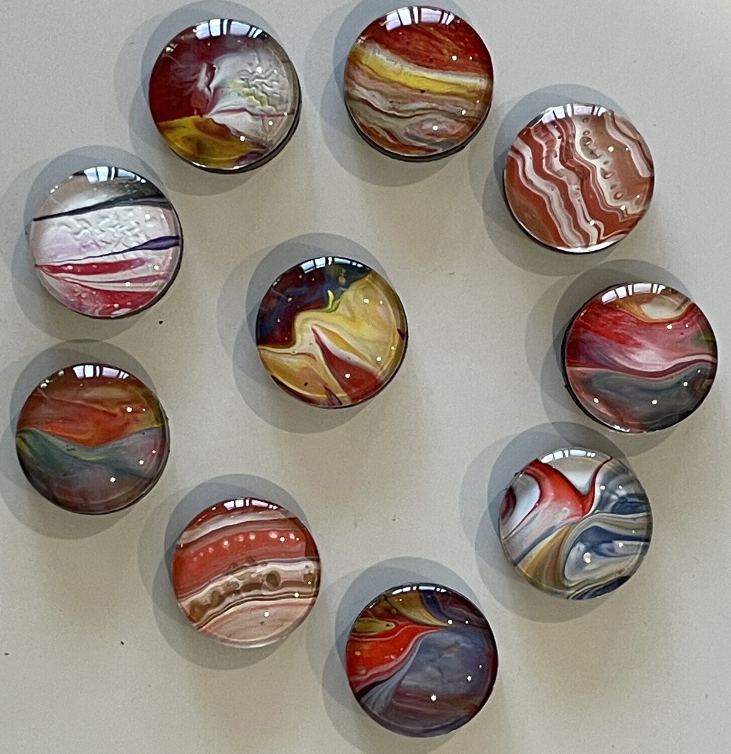 Handmade Unique Magnets X 10 (Set 21)