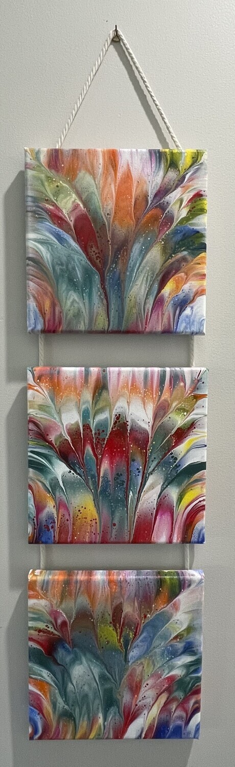 Acrylic Dip Trio Hanger 3 Brights