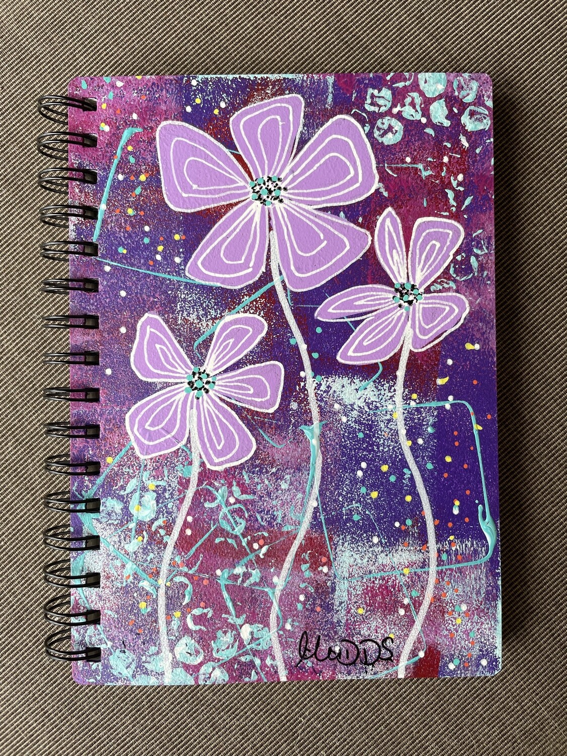 Visual Art Diary A5 120 Page (Lilac Flower)