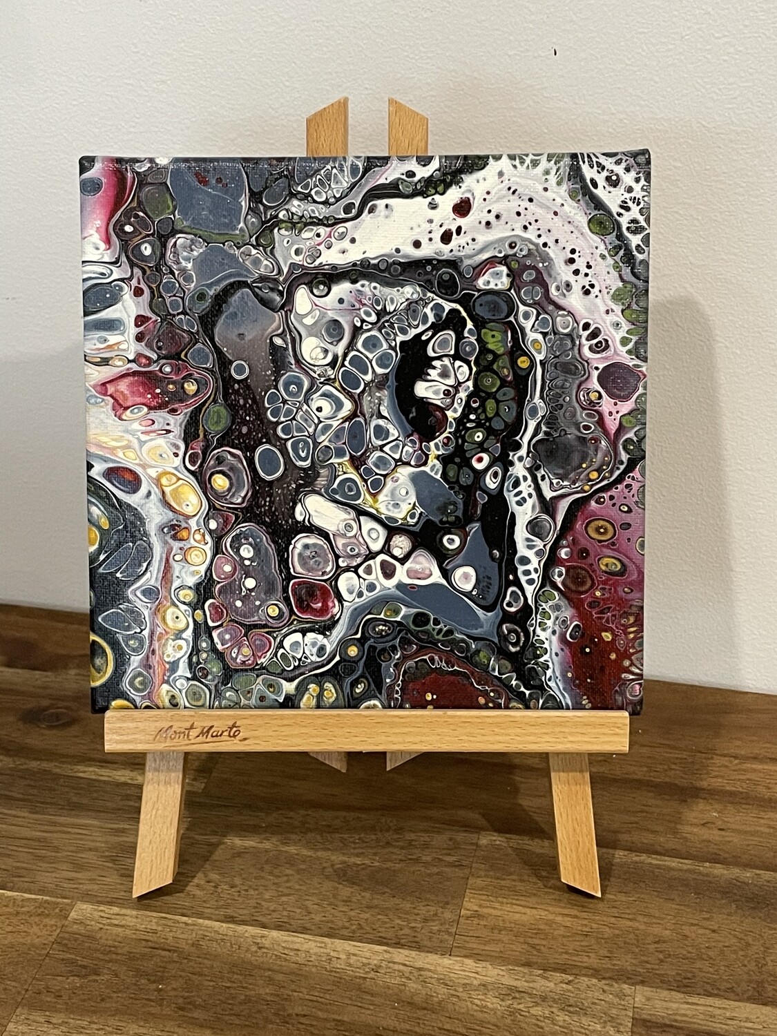 Acrylic Pour RBWG + Display Easel