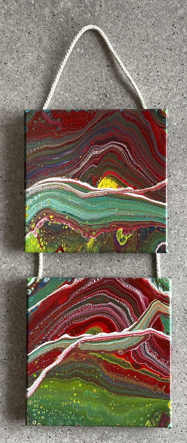 Acrylic Dip Hanger 2 Sunrise &amp; Sunset