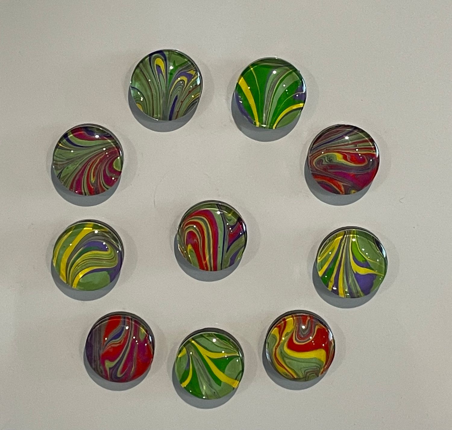 Handmade Unique Magnets X 10 (Set 35)