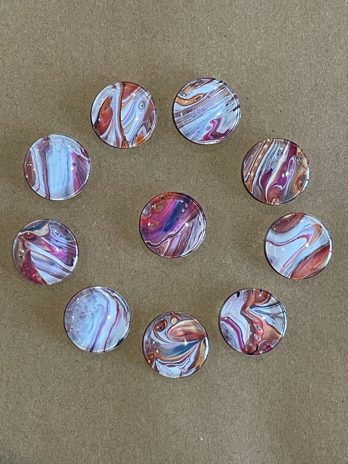Handmade Unique Magnets X 10 (Set 40)