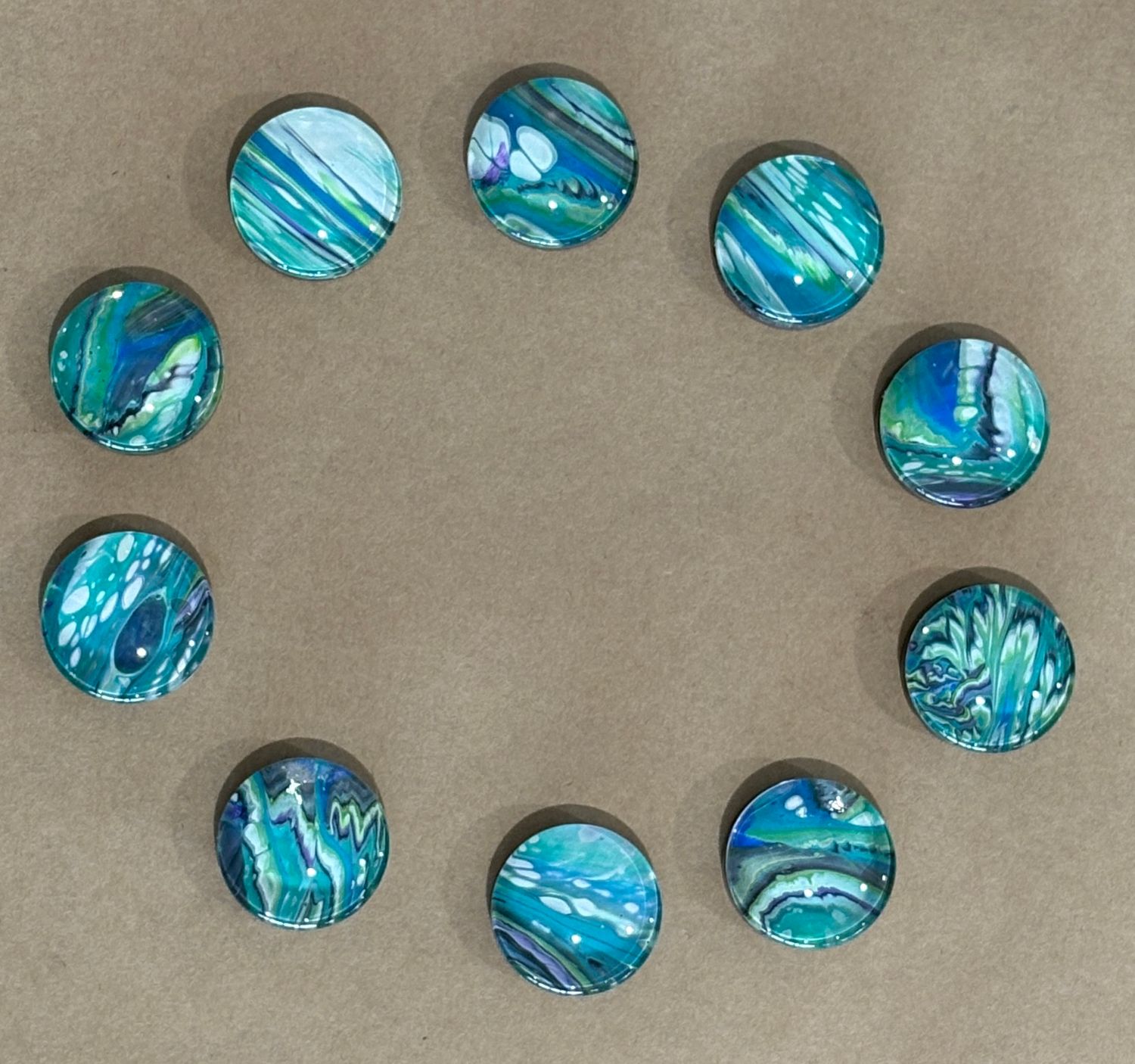 Handmade Unique Magnets X 10 (Set 43)