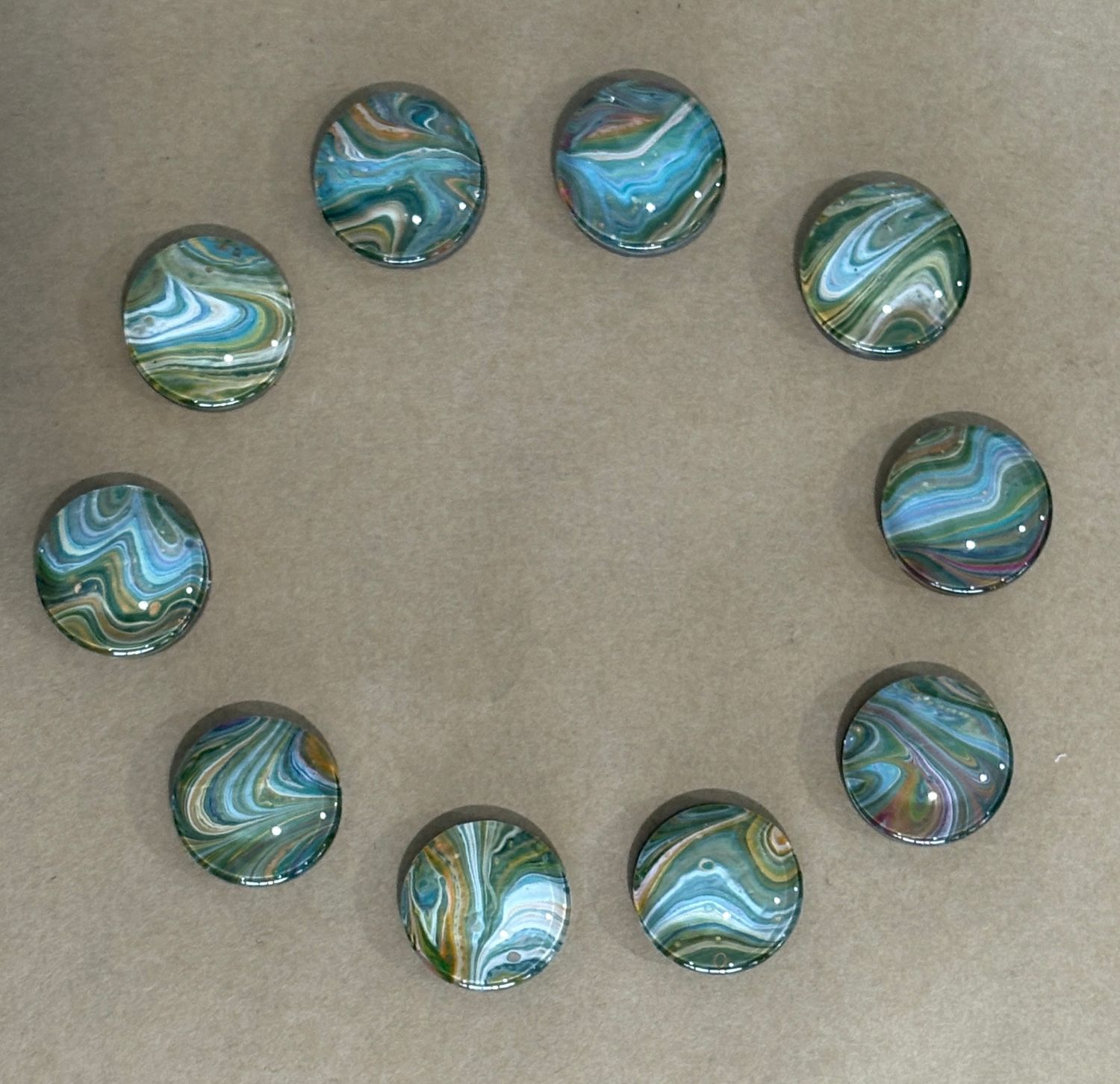 Handmade Unique Magnets X 10 (Set 42)