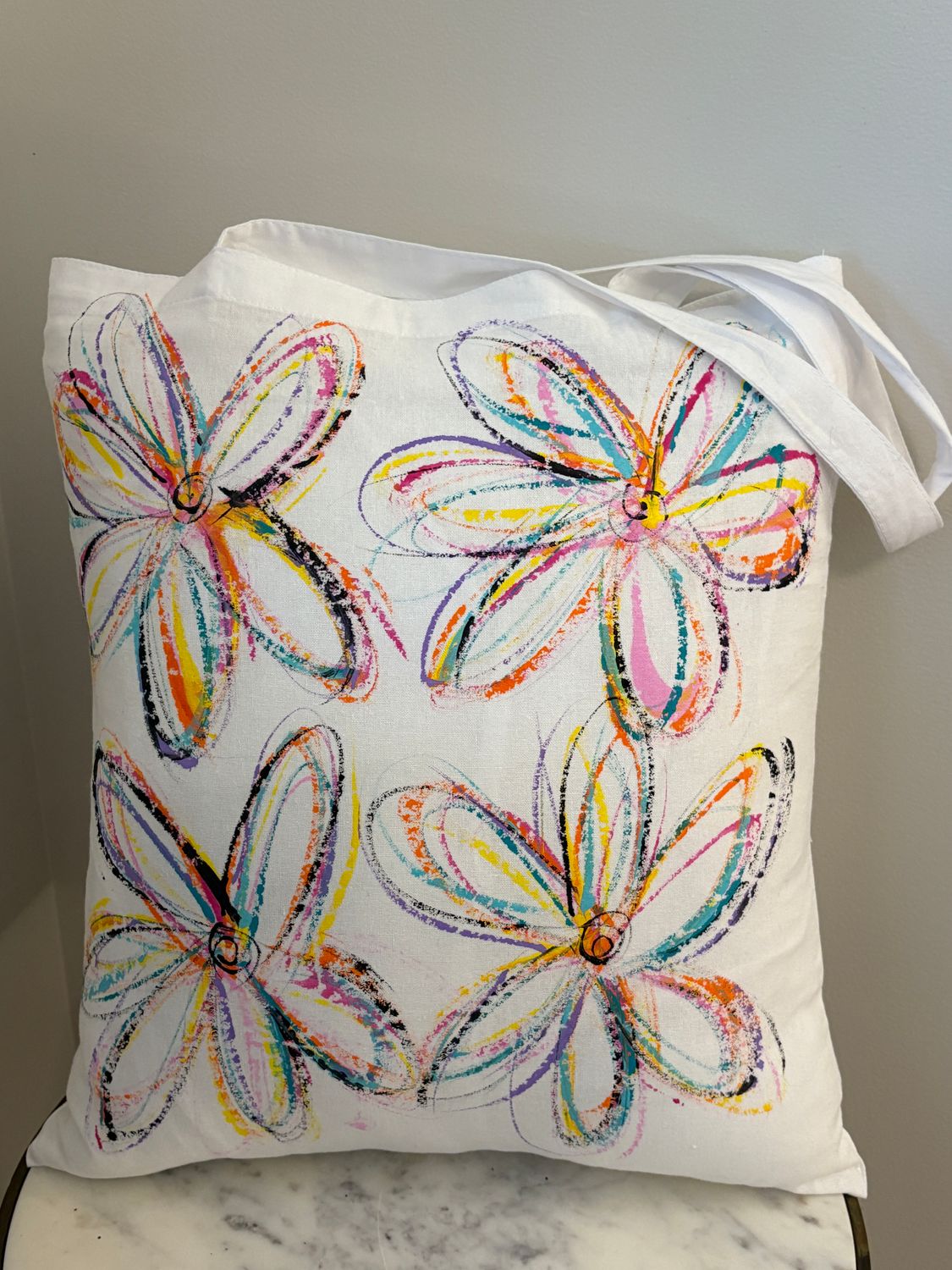 Hand Painted Tote Bag 9