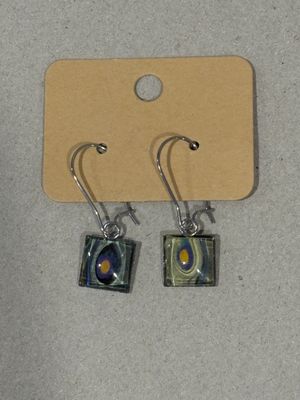 Earrings - Square Paint Skin