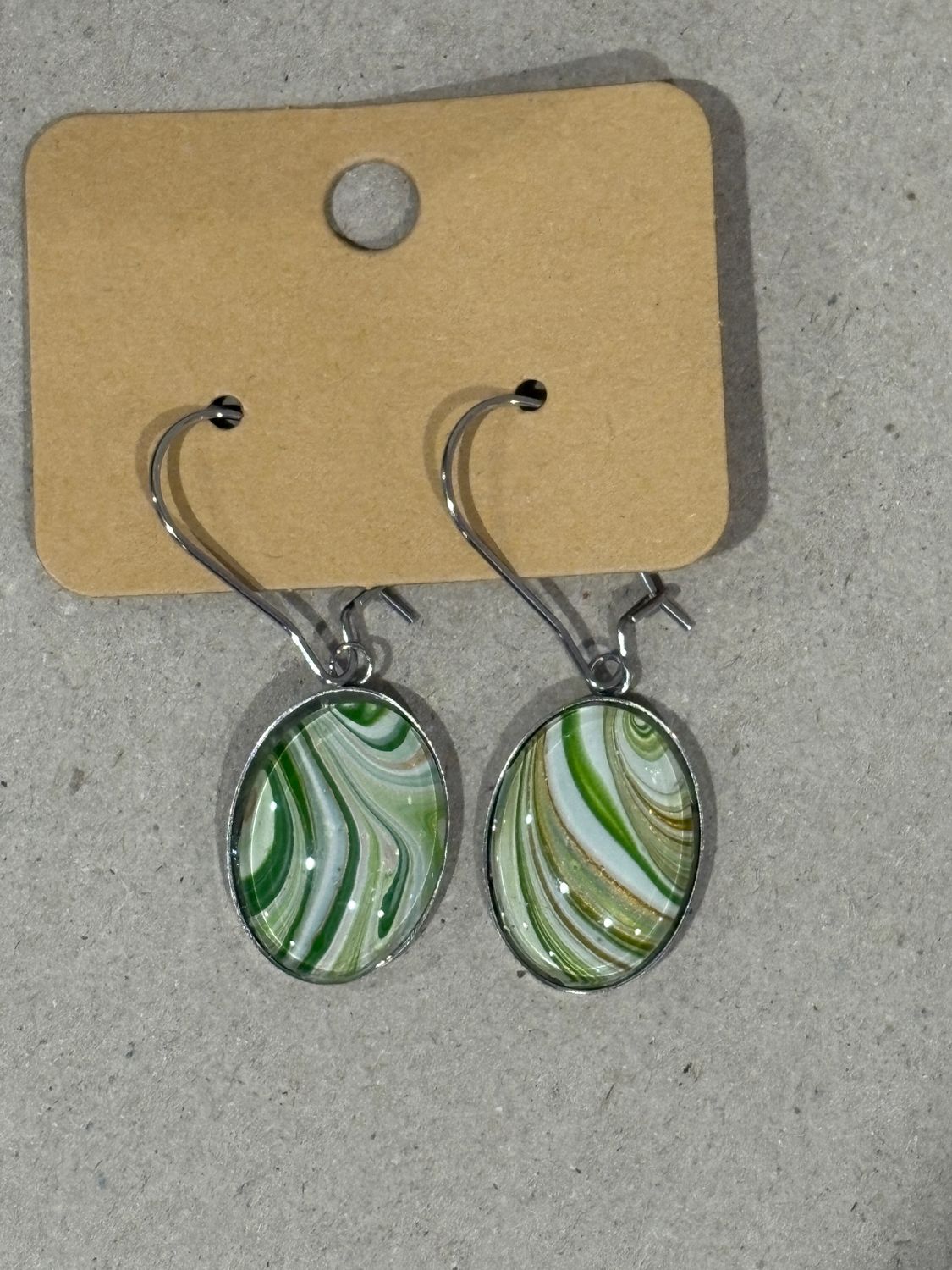 Earrings - Oval Paint Skin