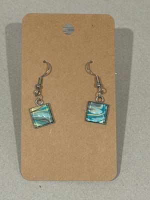 Earrings - Square Paint Skin