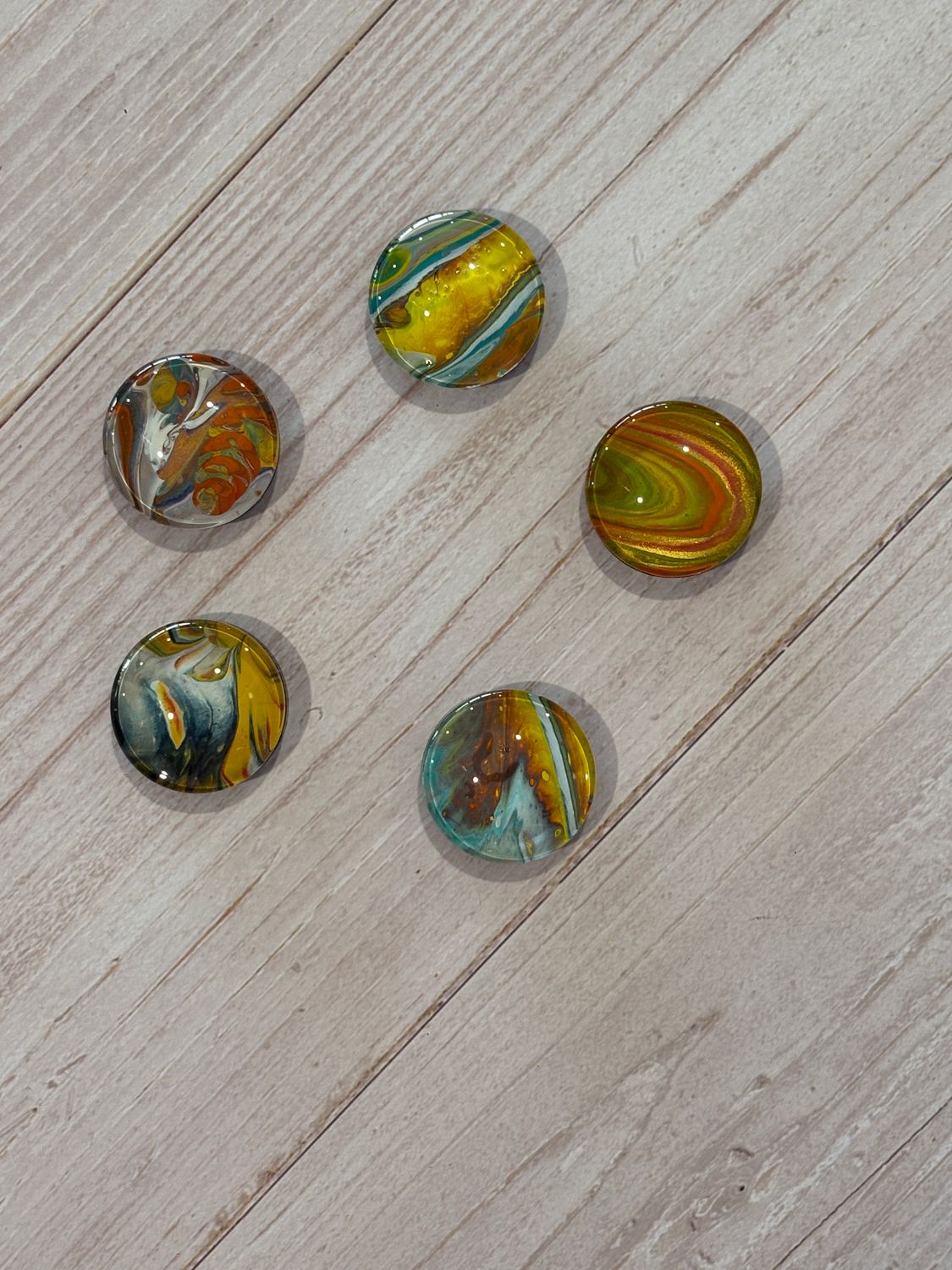 Handmade Unique Magnets X 5 (Set 55)