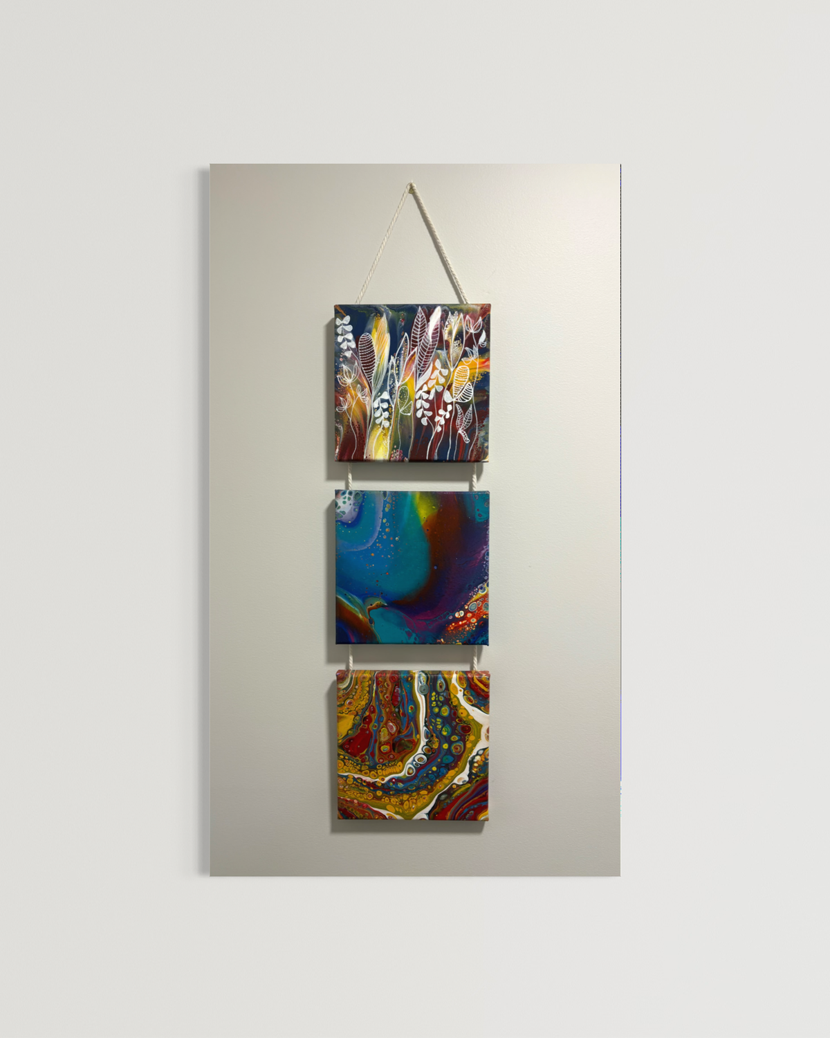 Wall Art 3 - Acrylic Pour Different Worlds