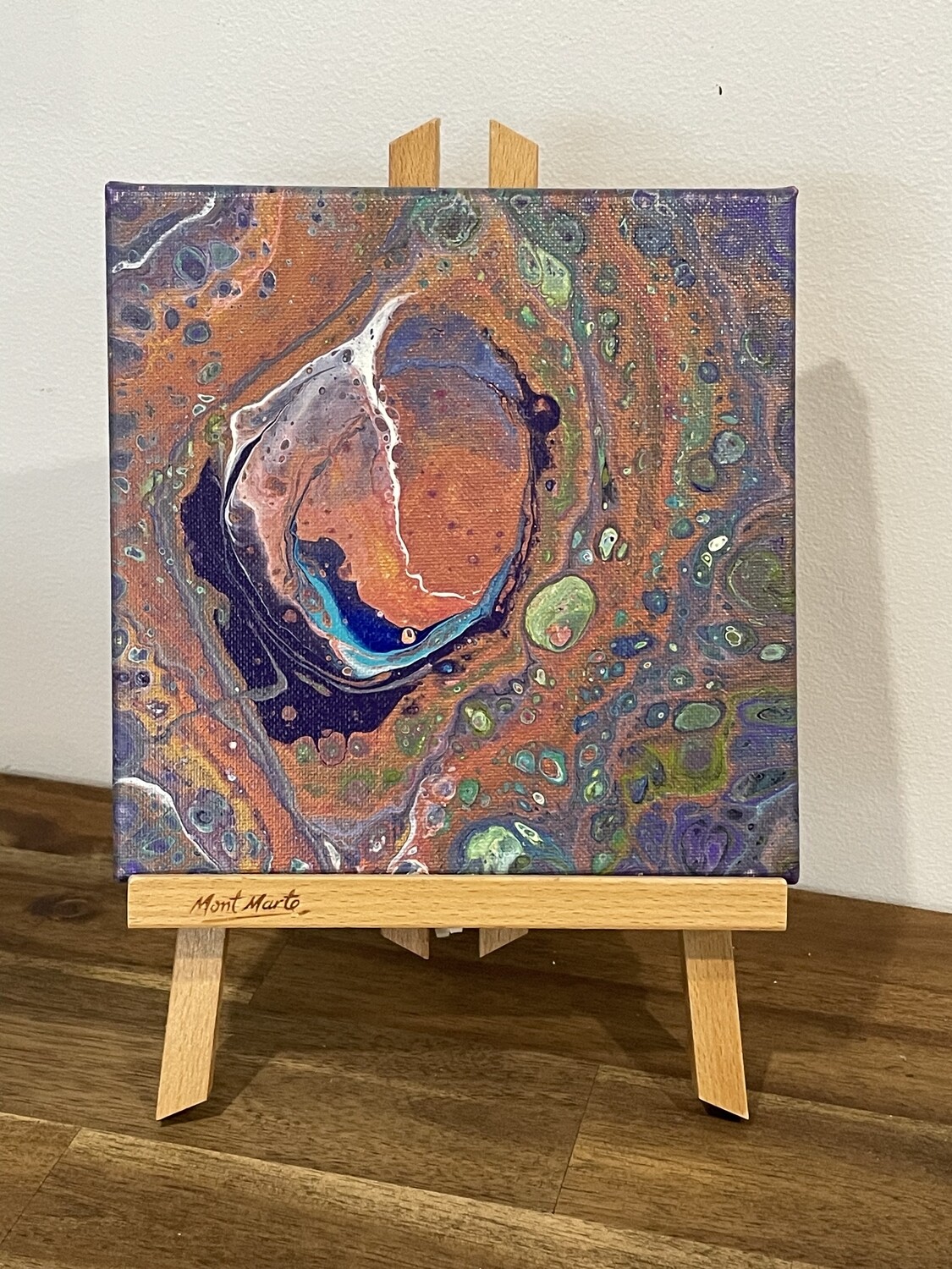 Table Top - Copper Vortex + Display Easel