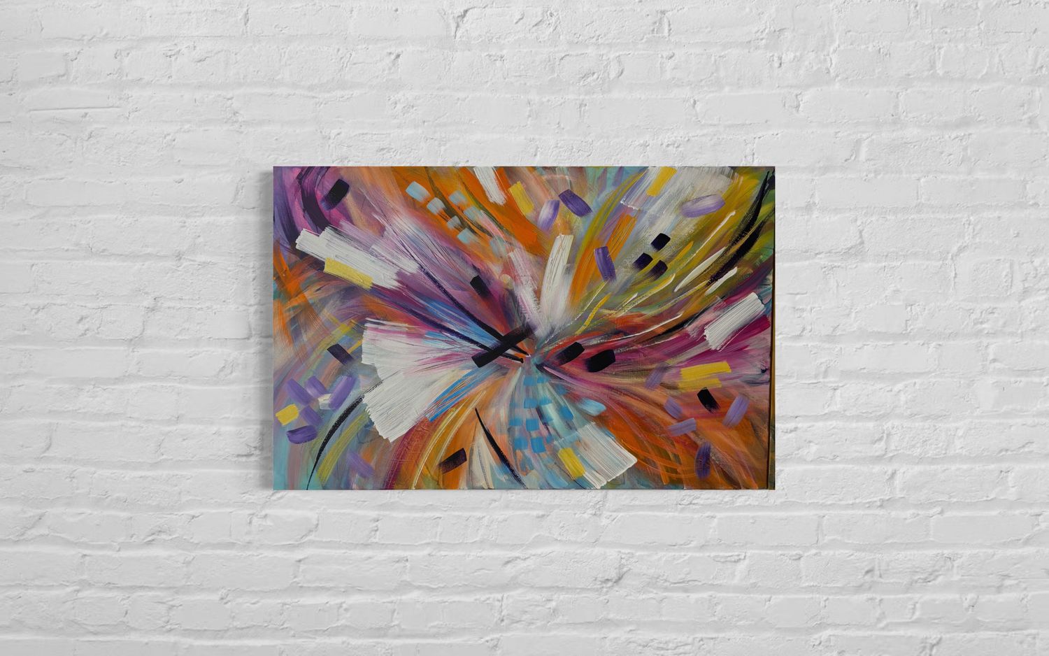 Deconstructed Bloom Abstract