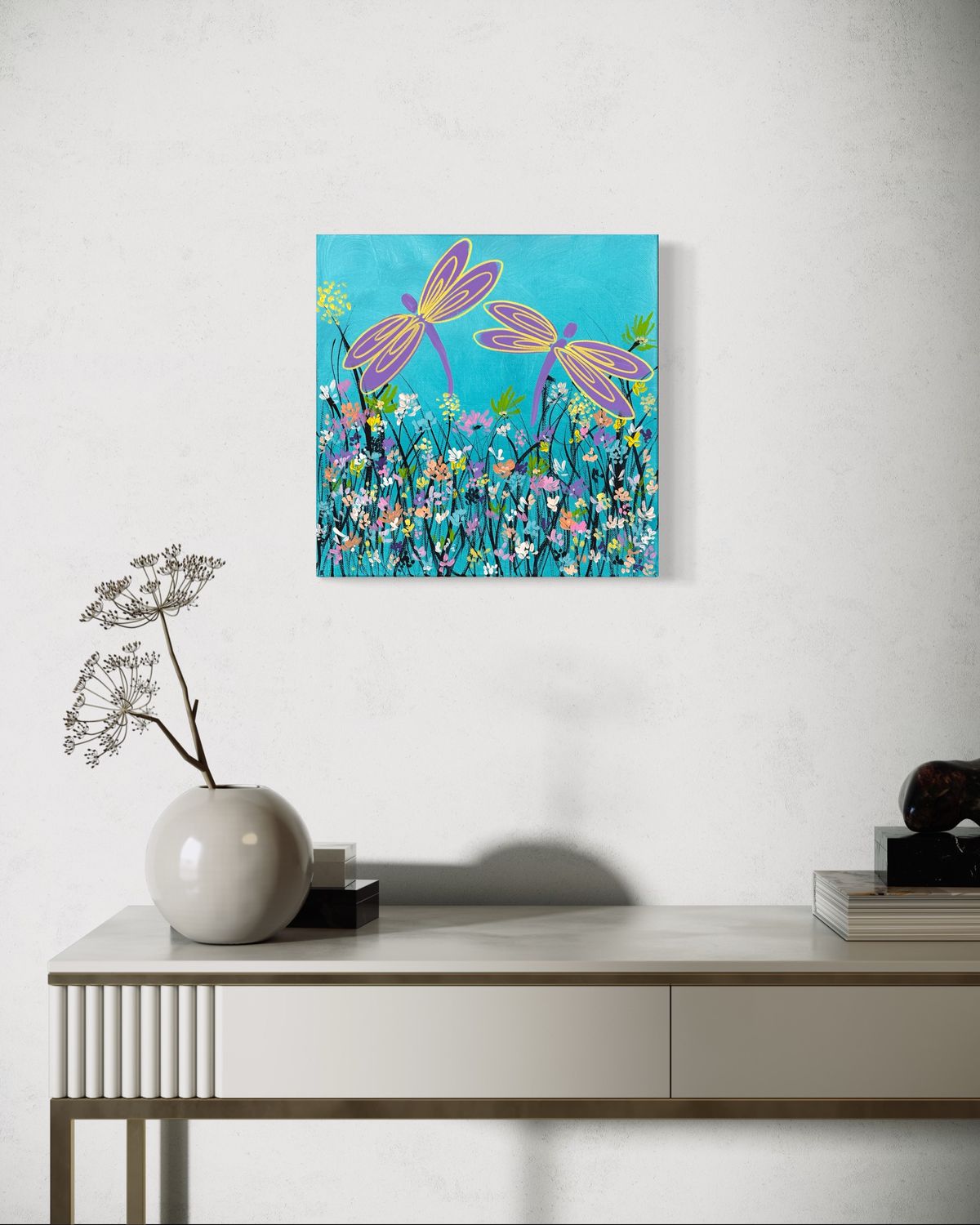 Aqua Dragonfly Garden