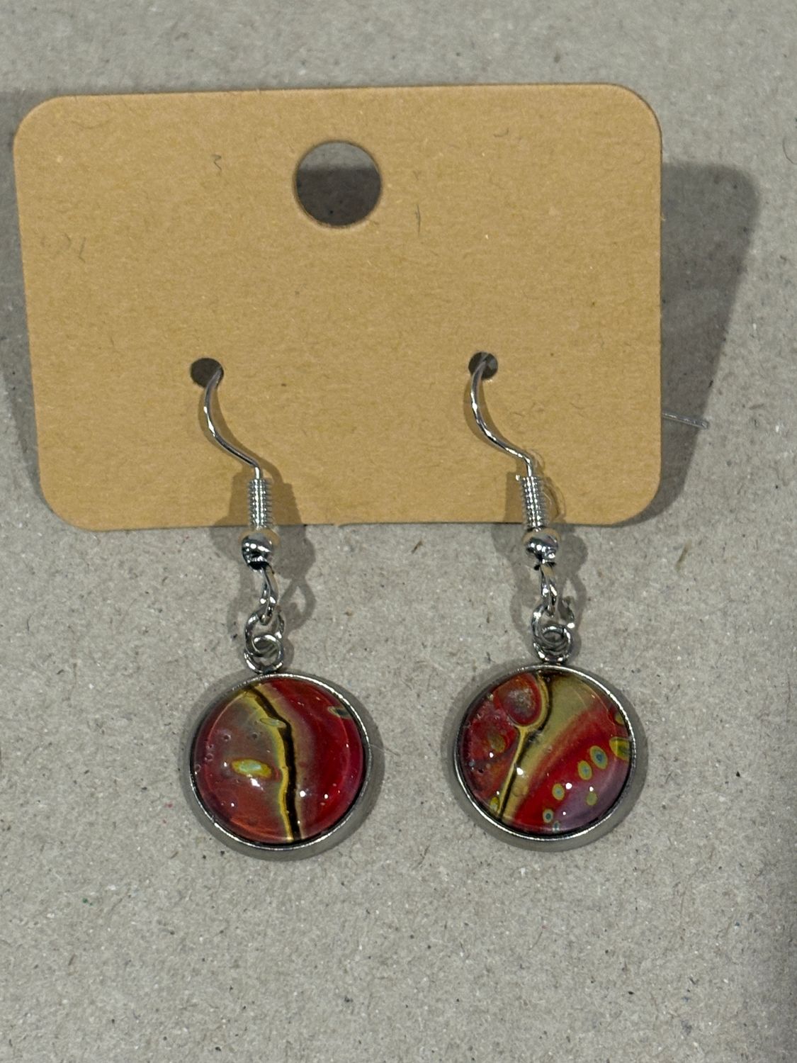 Earrings - Small Round Paint Skin