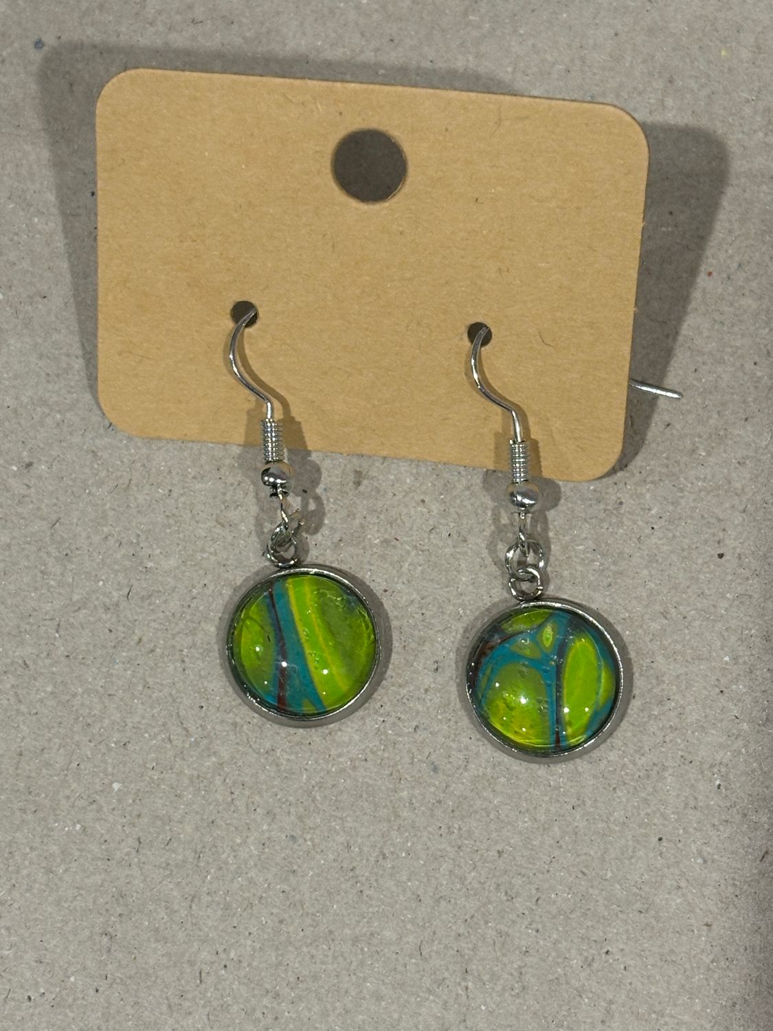 Earrings - Small Round Paint Skin
