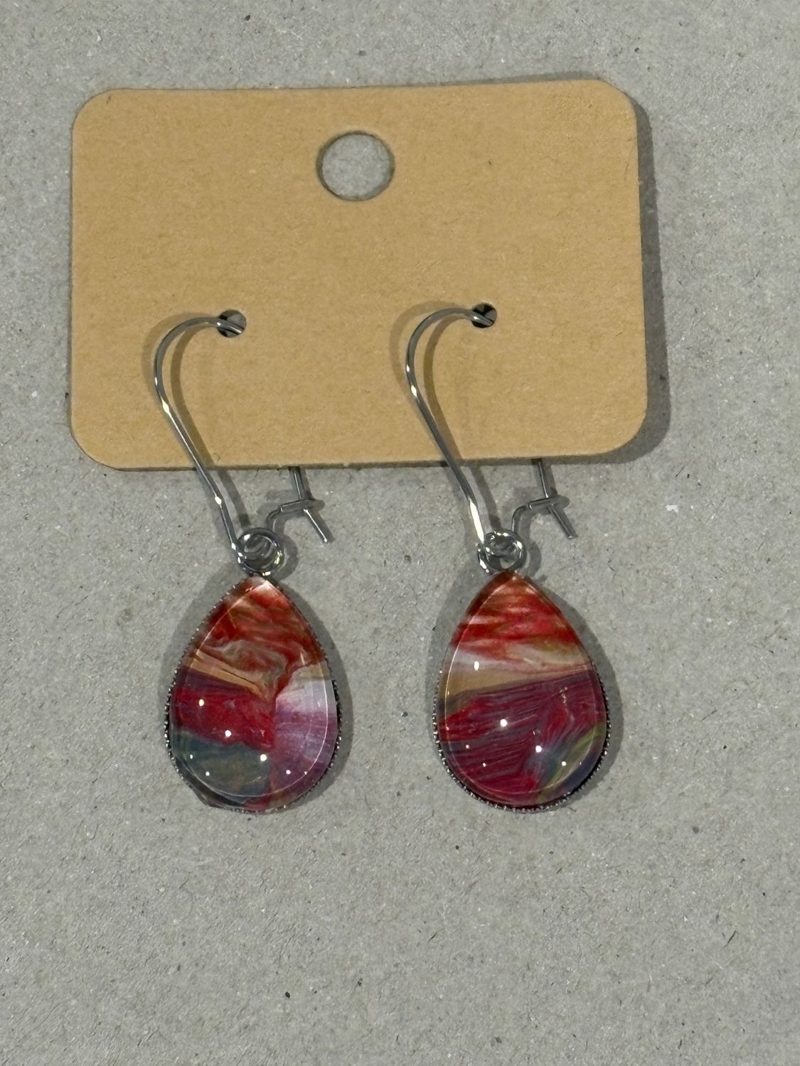 Earrings - Teardrop Paint Skin
