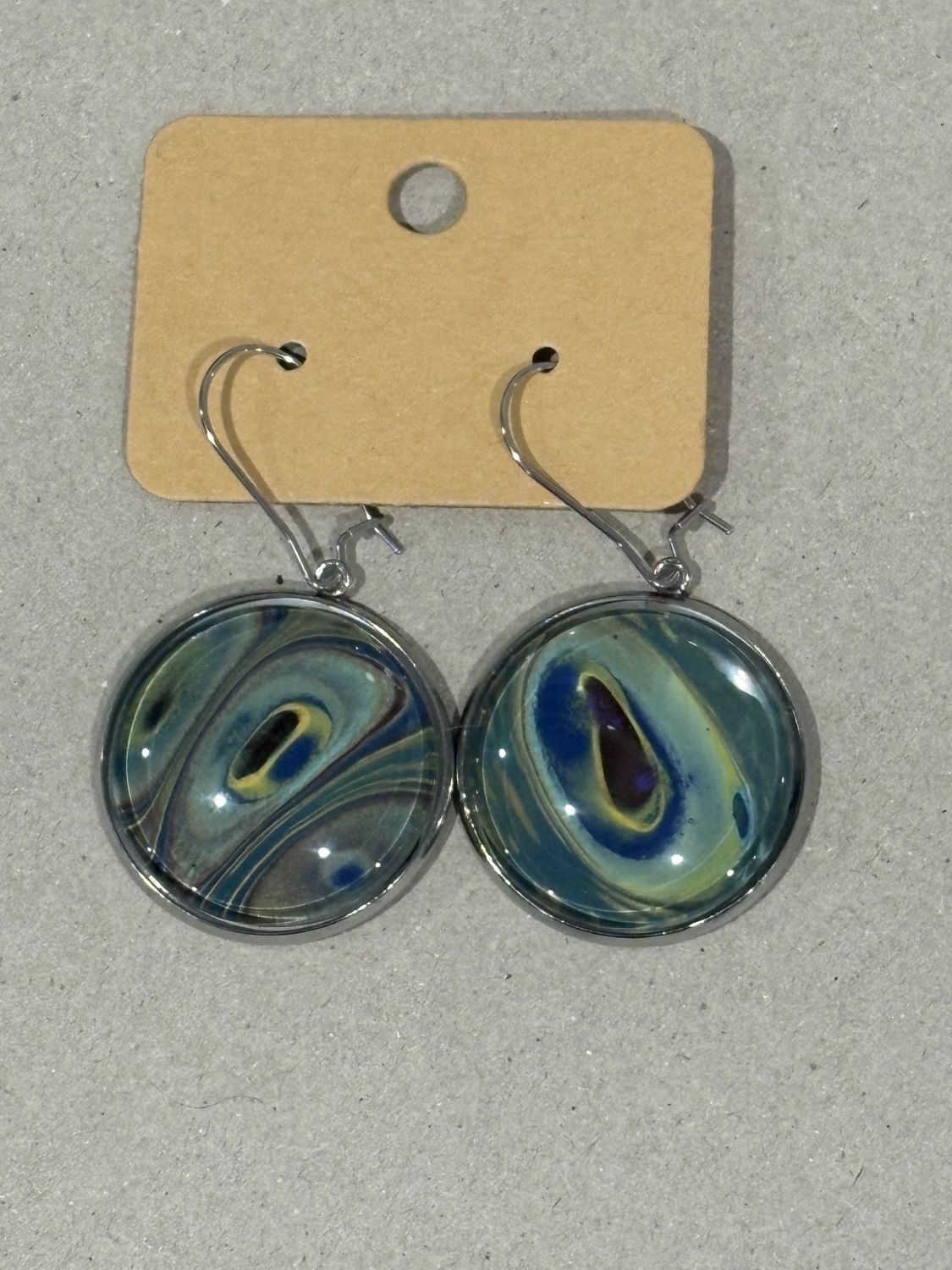 Earrings - Large Round Paint Skin