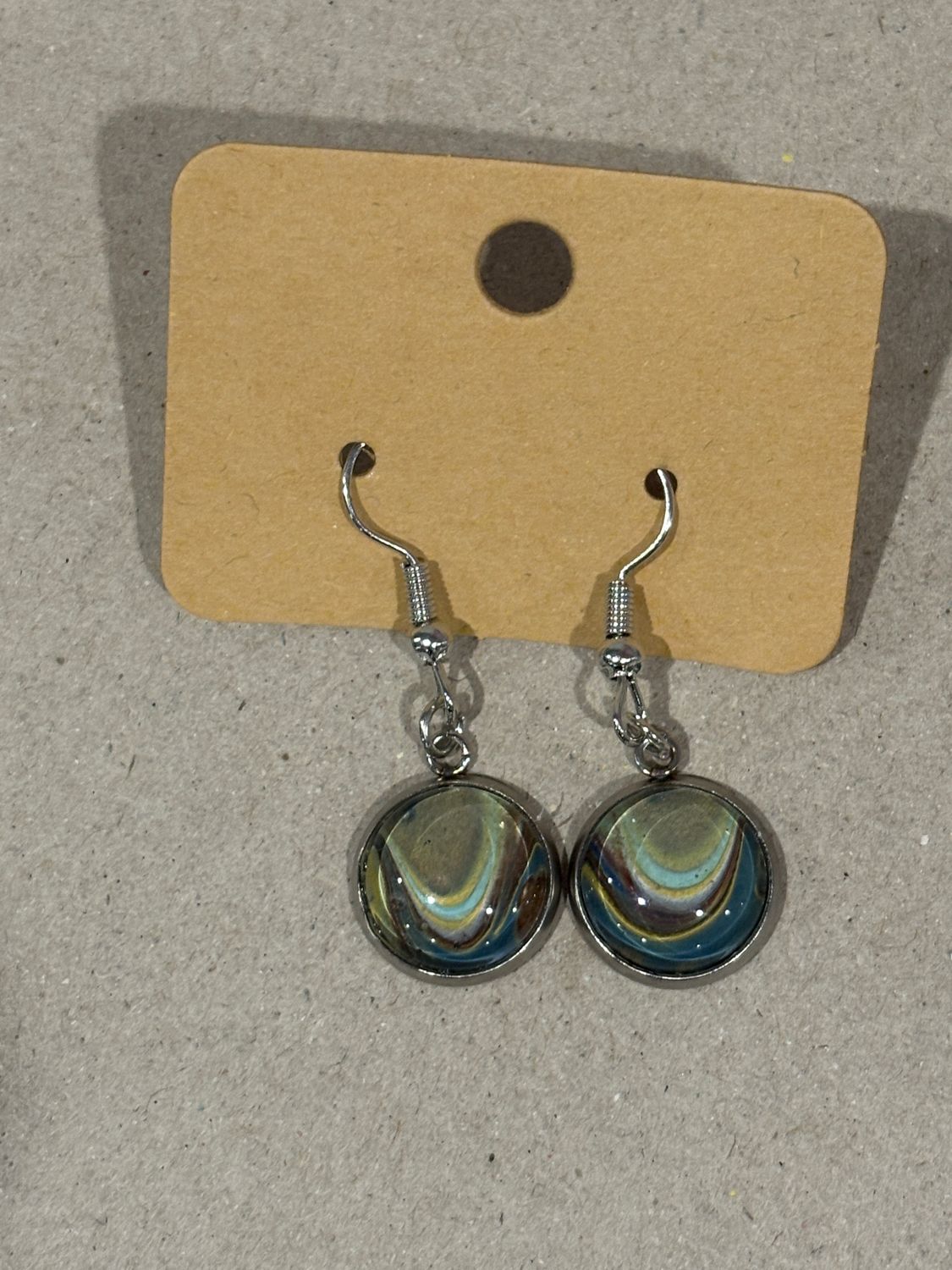 Earrings - Small Round Paint Skin