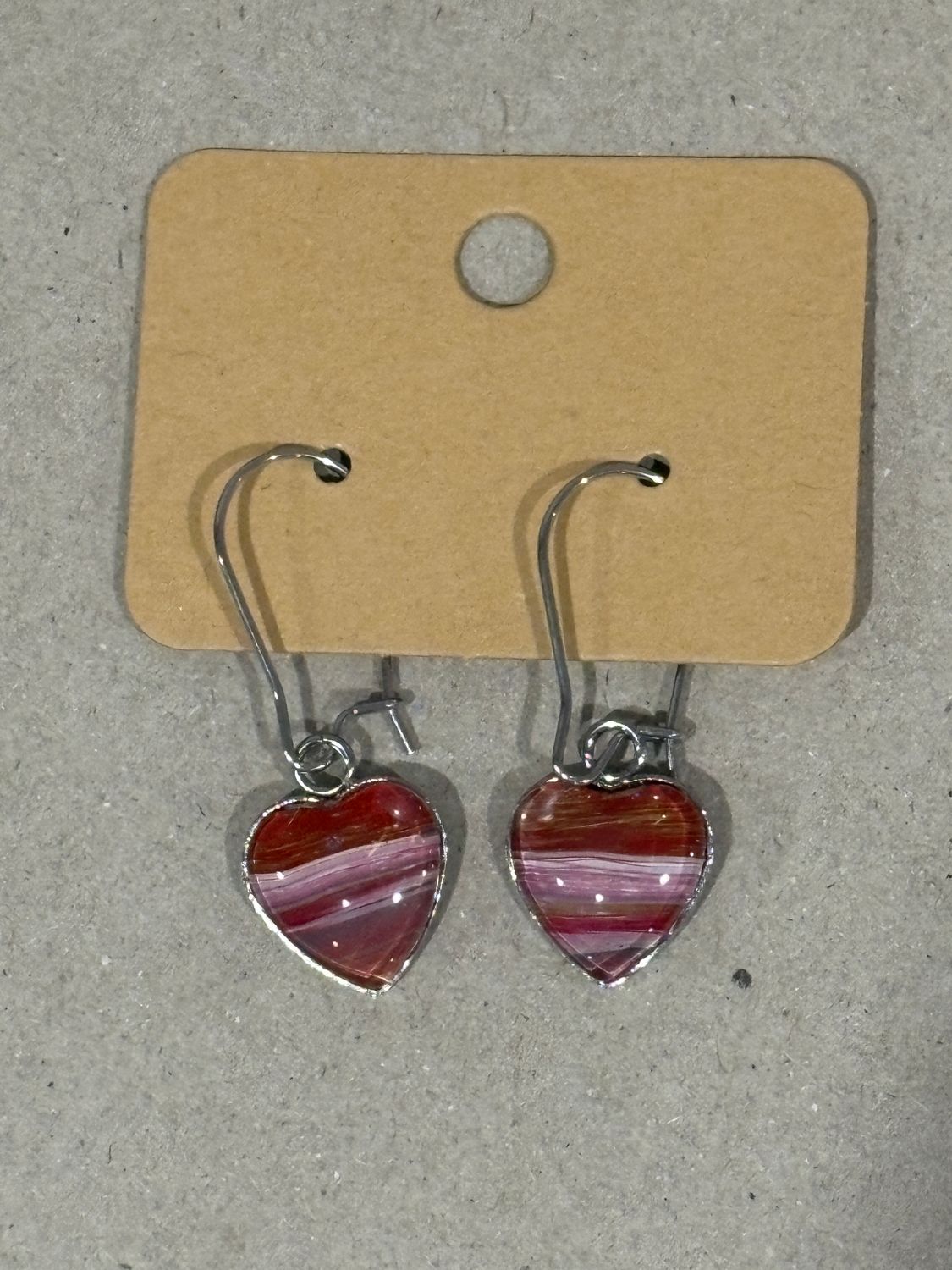 Earrings - Heart Paint Skin