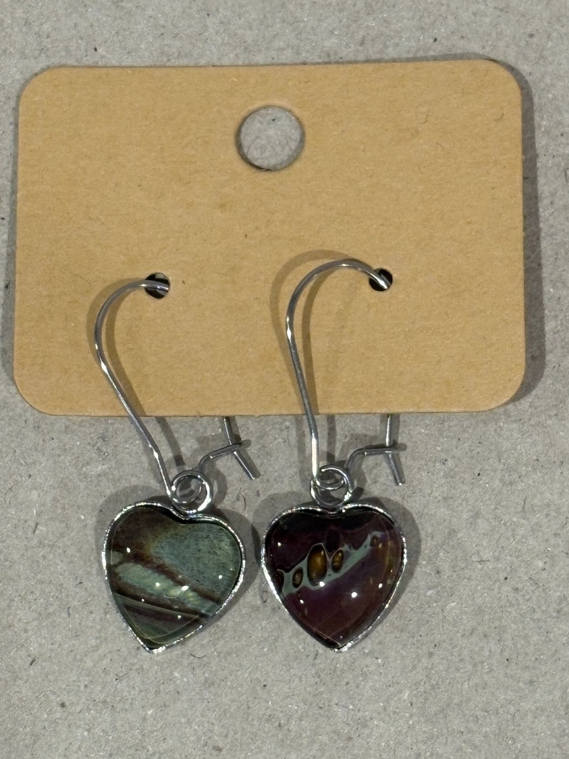 Earrings - Heart Paint Skin