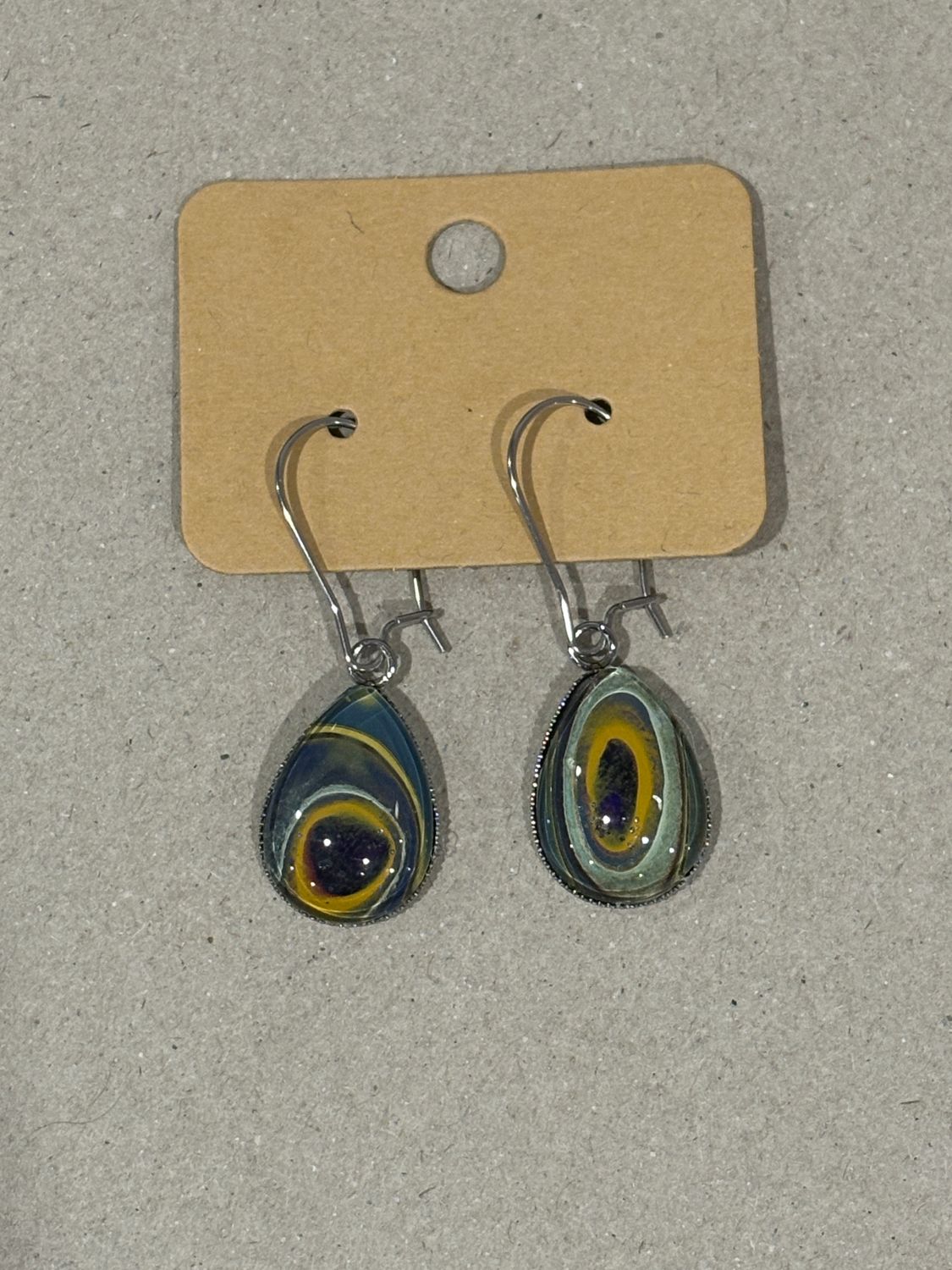 Earrings - Teardrop Paint Skin