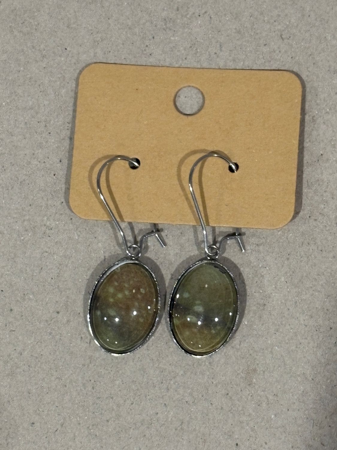 Earrings - Oval Paint Skin