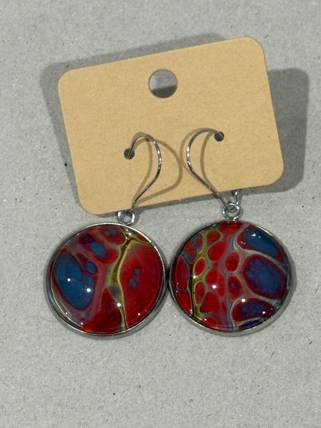 Earrings - Large Round Paint Skin