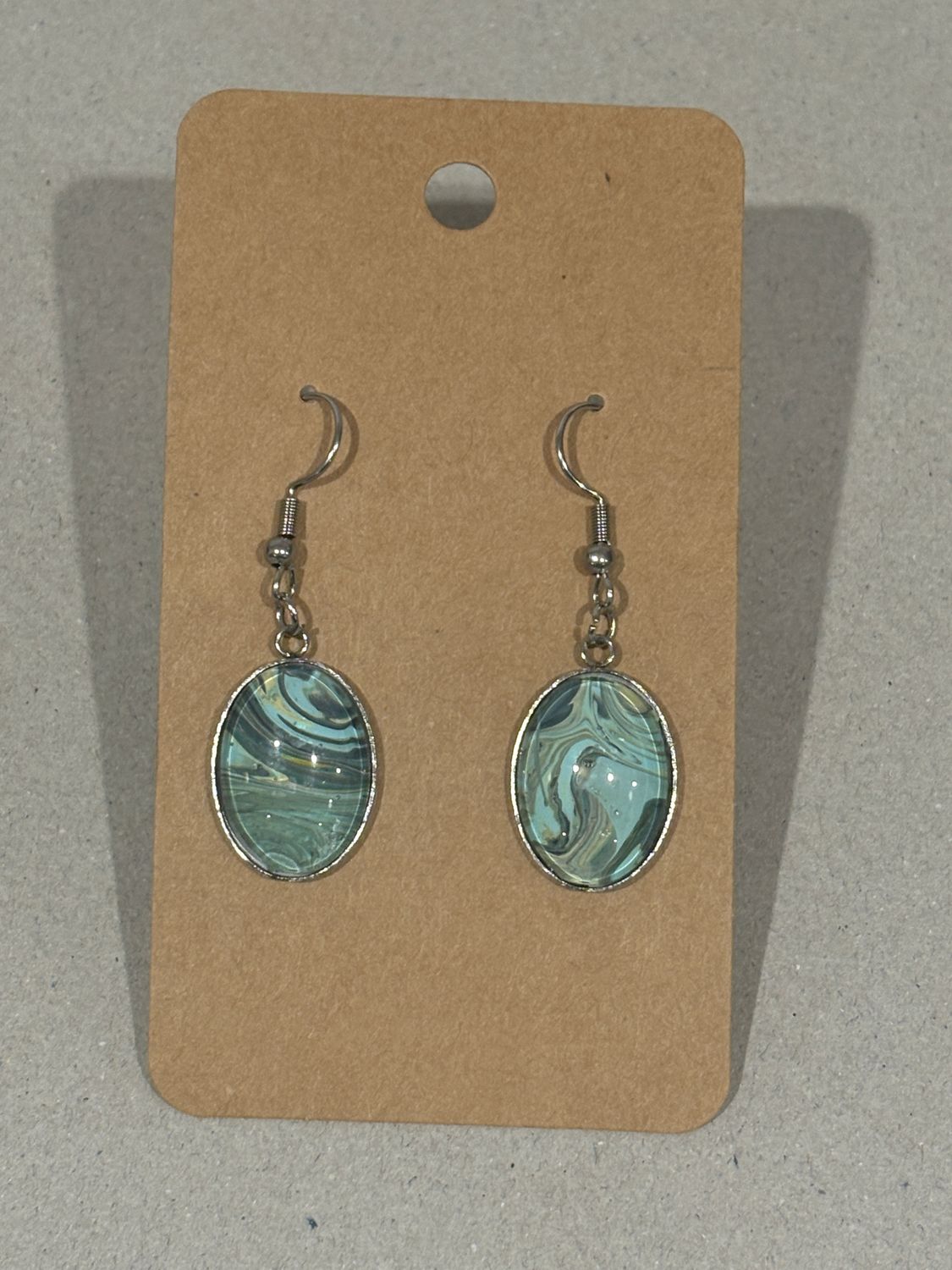 Earrings - Oval Paint Skin