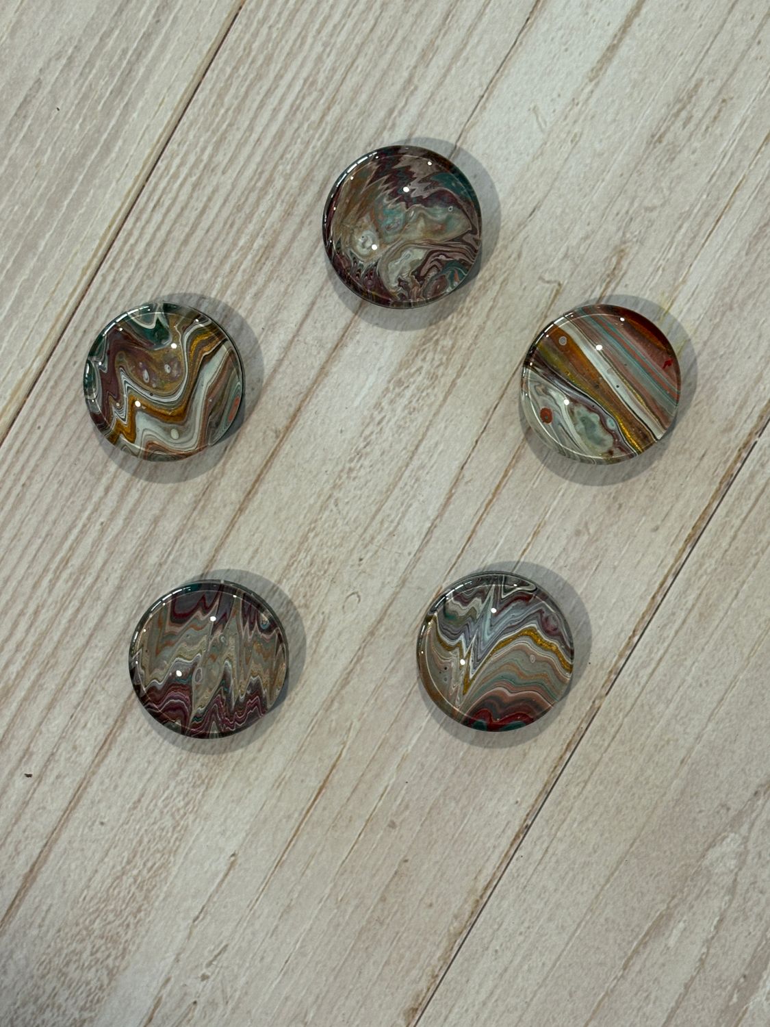 Handmade Unique Magnets X 5 (Set 54)