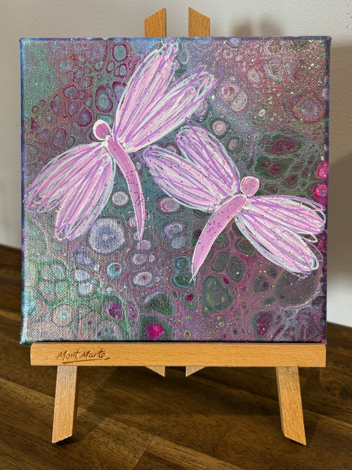 Table Top Glitter Dragonflies + Display Easel