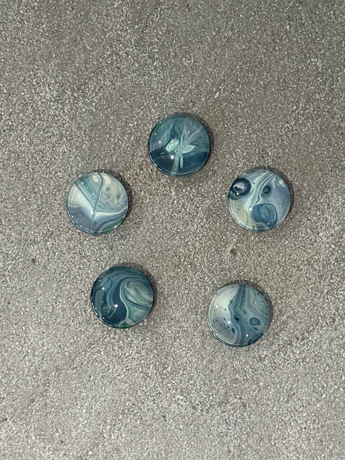 Handmade Unique Magnets X 5 (Set 59)